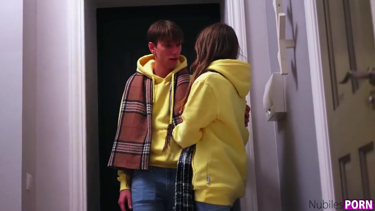 Young Cutie Walked Outdoors In Winter And Now Wants To Keep Warm