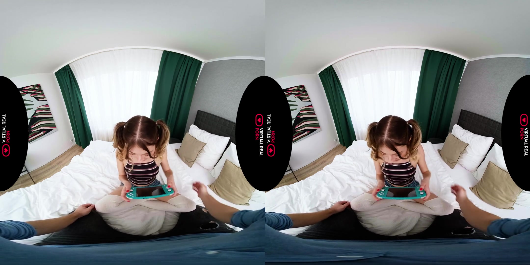 Forfeit - Naughty Gamer Girl Sucks Your Cock and Fucks you in HD VR