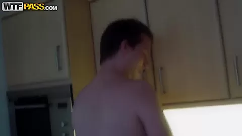 Hot amateur gal with nice tits sucks dick