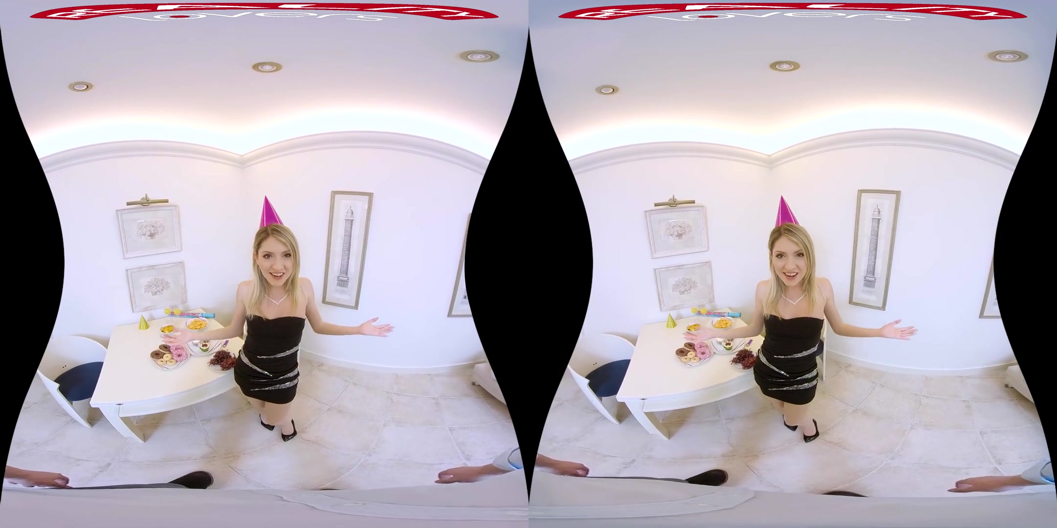 Creampie Birthday Party - Shaved Blonde Hardcore POV