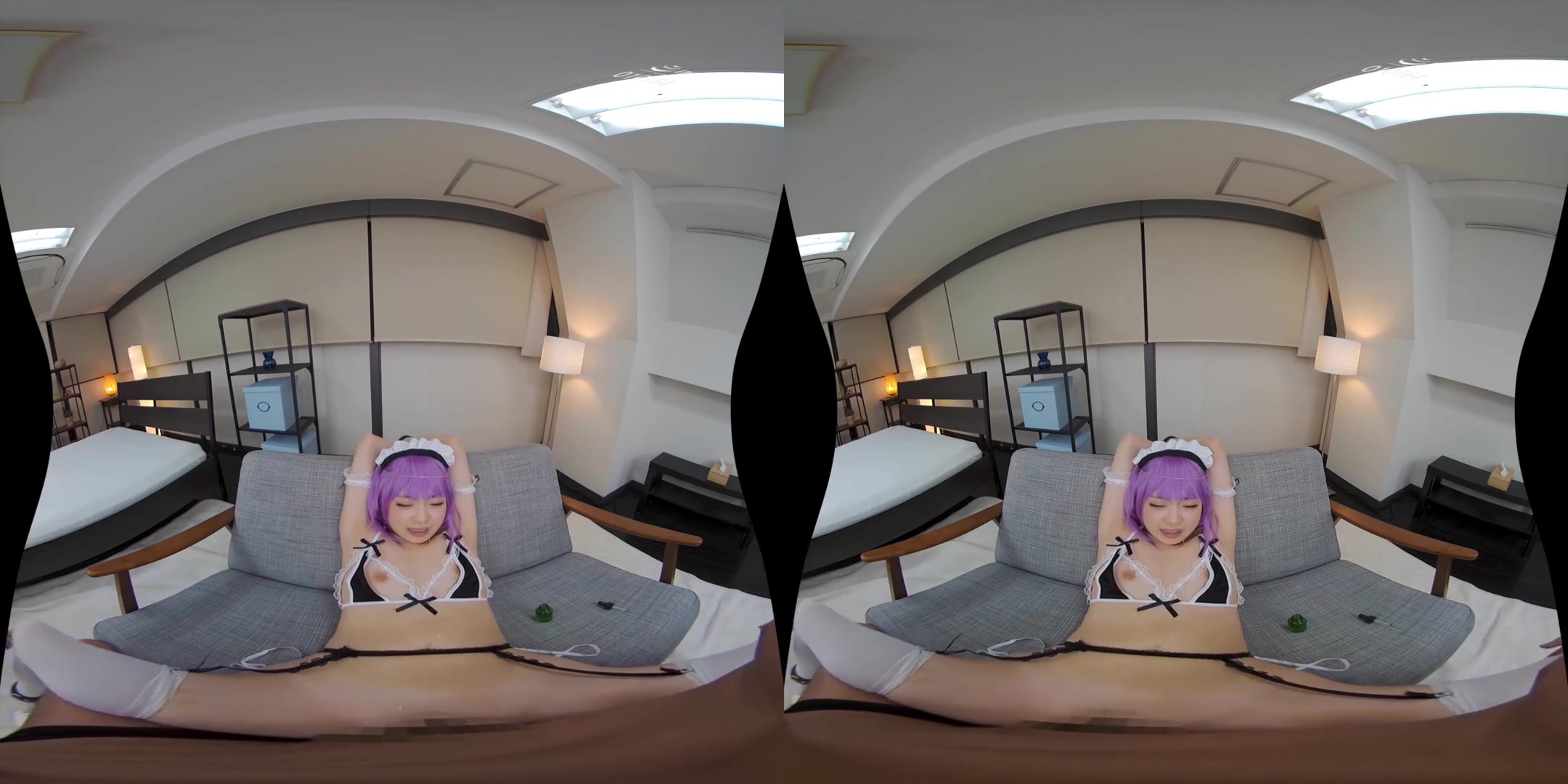 Cumming Inside Elf Maid; Purple Hair Cosplay Creampie Sex