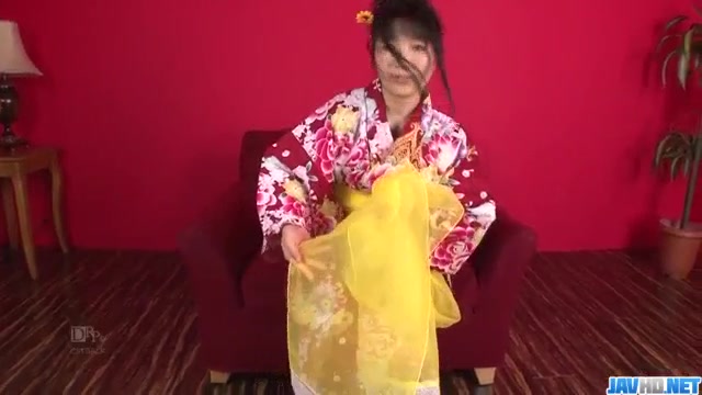 Chiharu craves for jizz to cover her entire pussy and ass