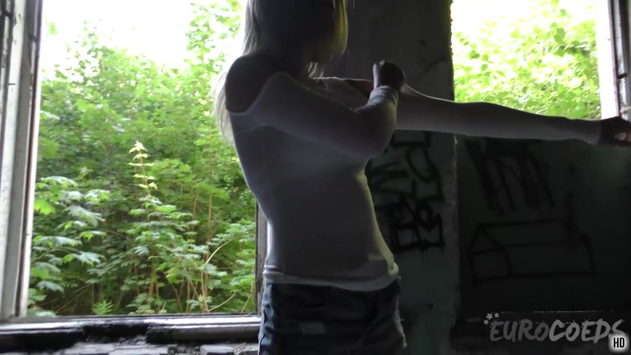 Candice Stripping Down And Masturbating In An Abandoned Military Building - EuroCoeds