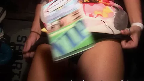 posh party girl getting naked in back room of club