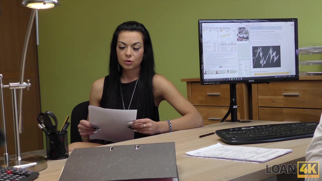 LOAN4K. Inga can't get money from bank so takes in loan porn