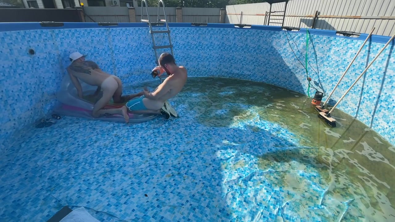The Head Of The House Fucked The New Pool Boy Right There