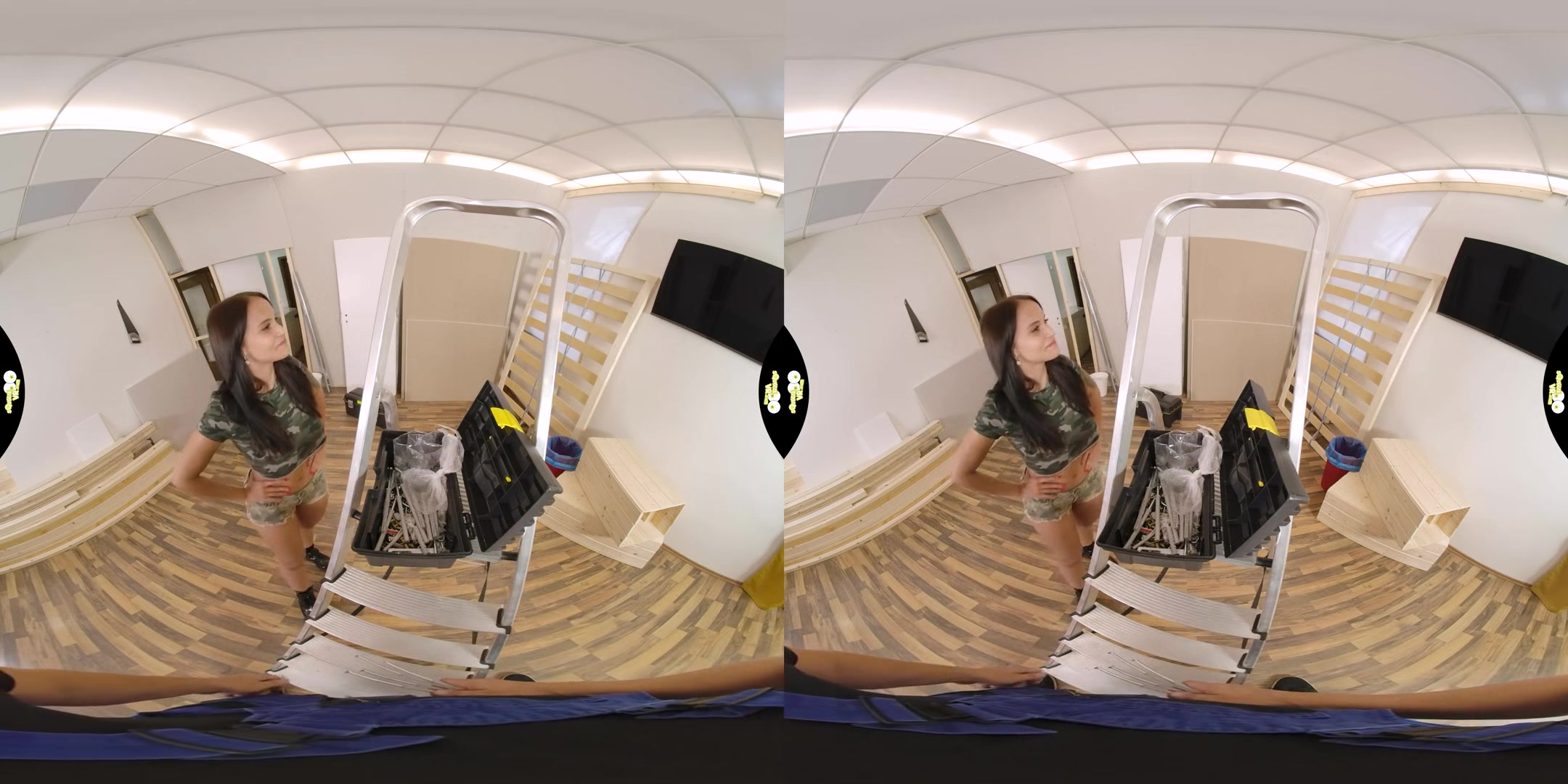Building and Fucking - Huge Tits VR One on One - SexLikeReal