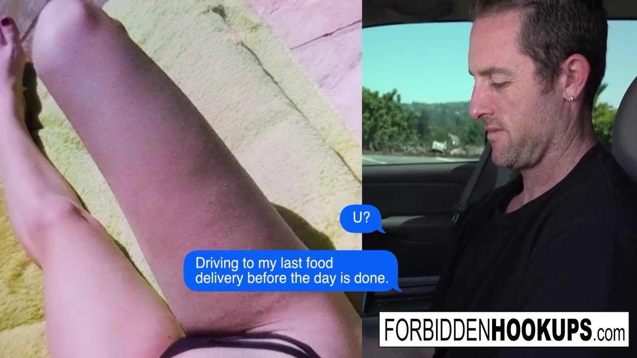 Delivery Guy Hooks Up With His Step Sister!