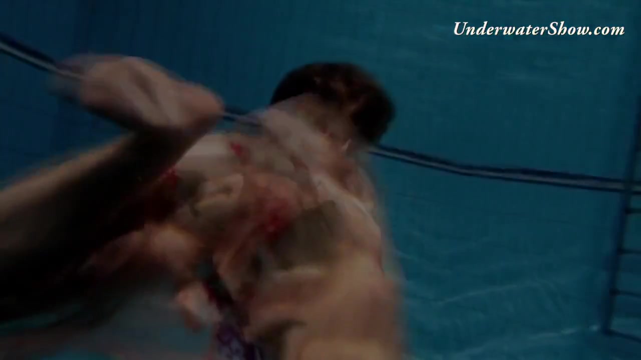 Russian Girl Edwiga Swims Nude In The Pool In Russia