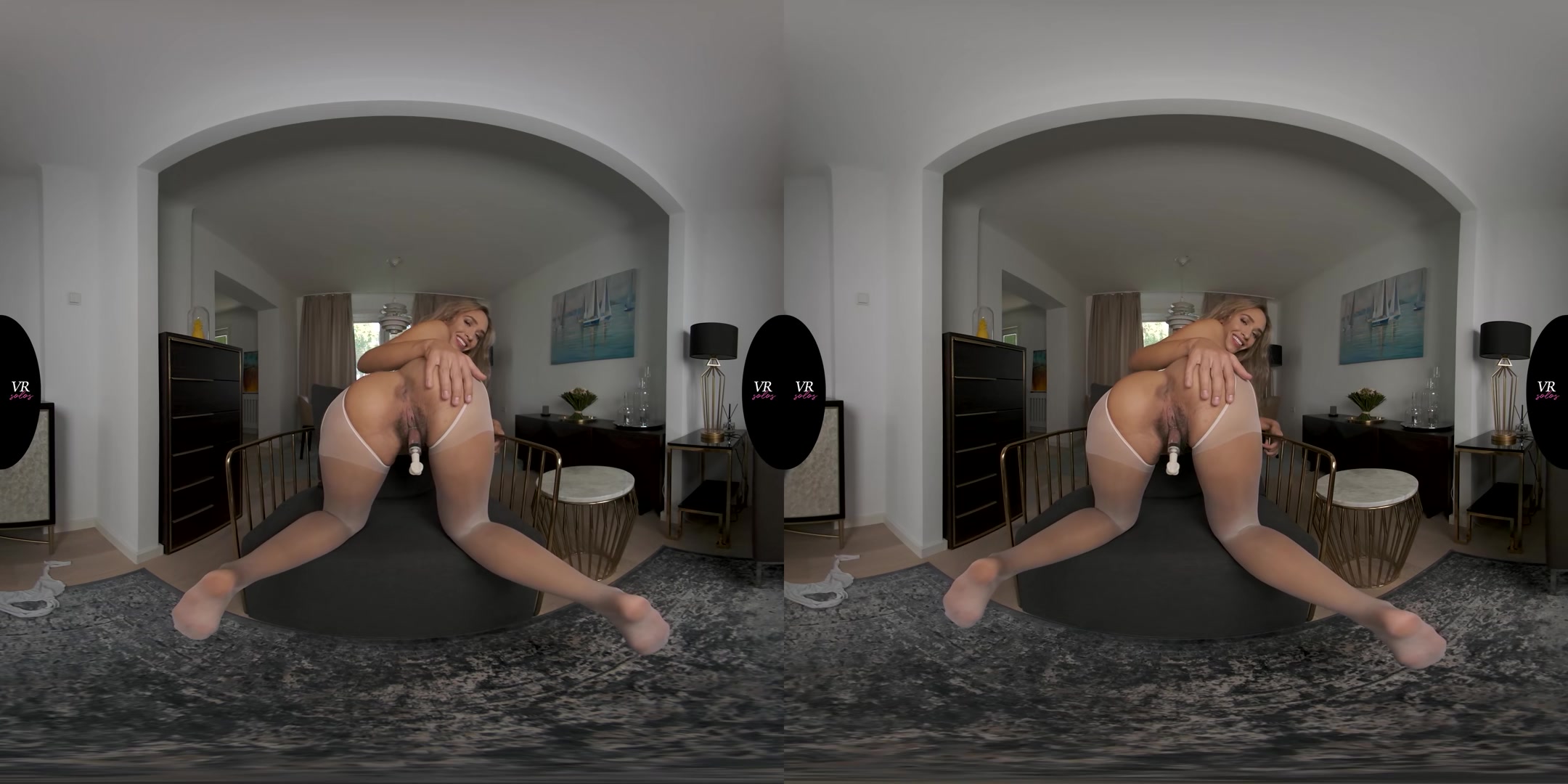 Briana Strokes Her Big Clit - VRsolos