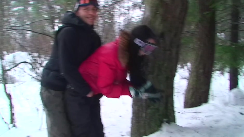 Emmy in porn outdoors video of a horny couple