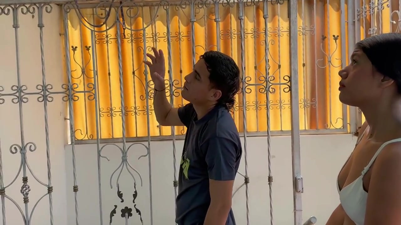 My Shy Neighbor Gives Me A Nice Fuck With His Huge Penis On The Roof Of The House In Exchange For Helping Me With The Fixing Of The Roof