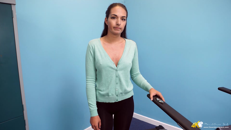 Rebecca G in Treadmill Tease - DownblouseJerk