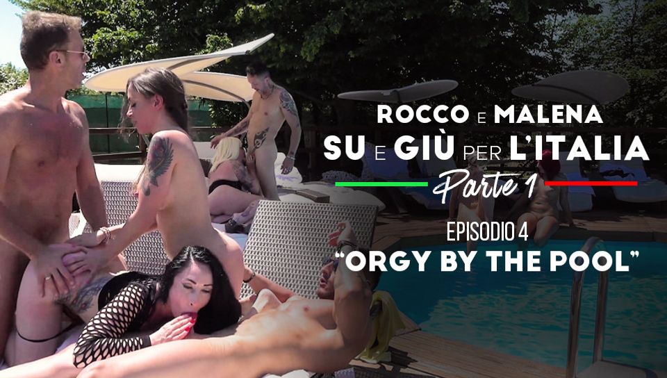 Malena & Christie Dom & Rocco Siffredi & Ste Axe in Orgy by the Pool - RoccoSiffredi