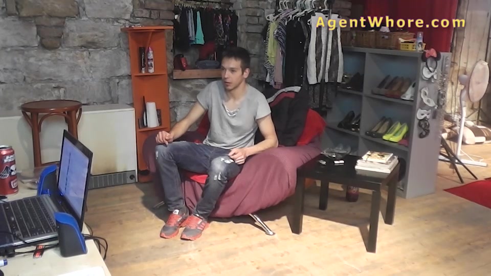 19yo casting boy gets wild striptease from nasty MILF