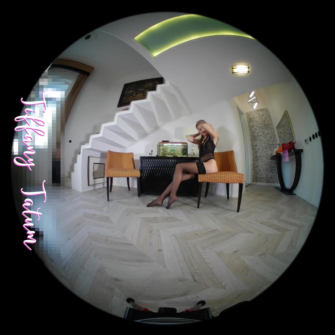 Ripping Stockings - Blonde In Lingerie Solo - Sexlikereal
