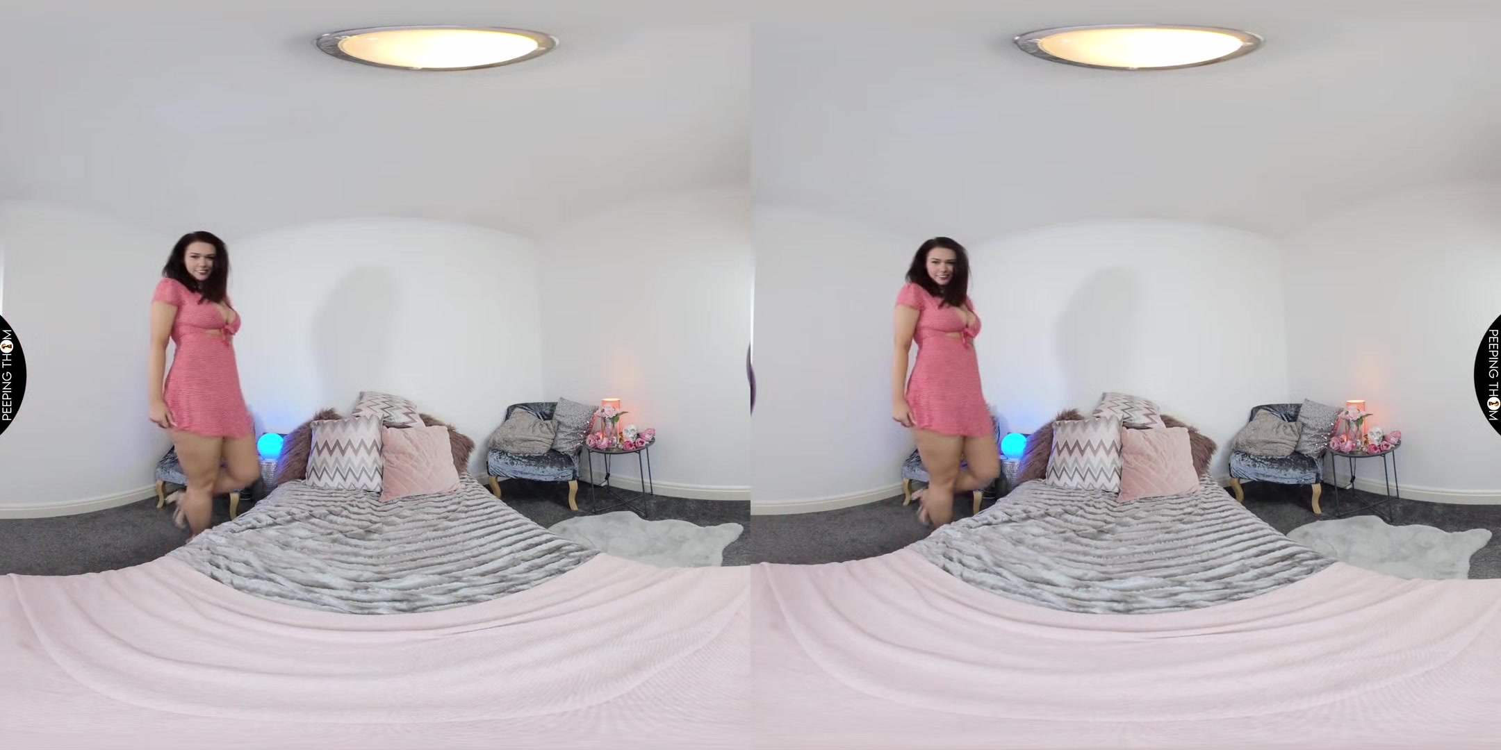 Summer Lovin; Amatuer British Brunette with Big Tits Solo Masturbation