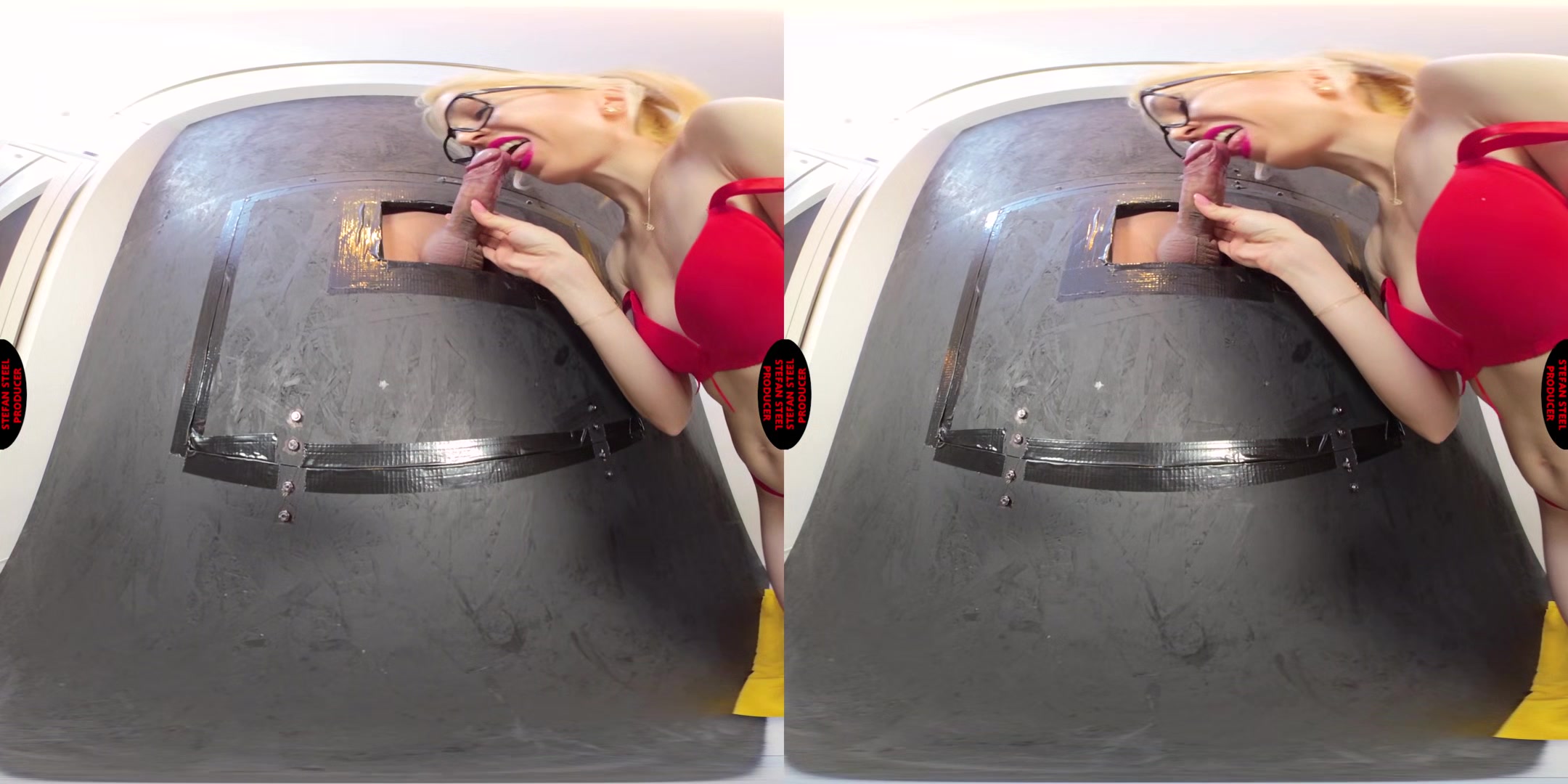 A New Fantasy Doggy Style On Glory Hole (Creampie) Christal Hot