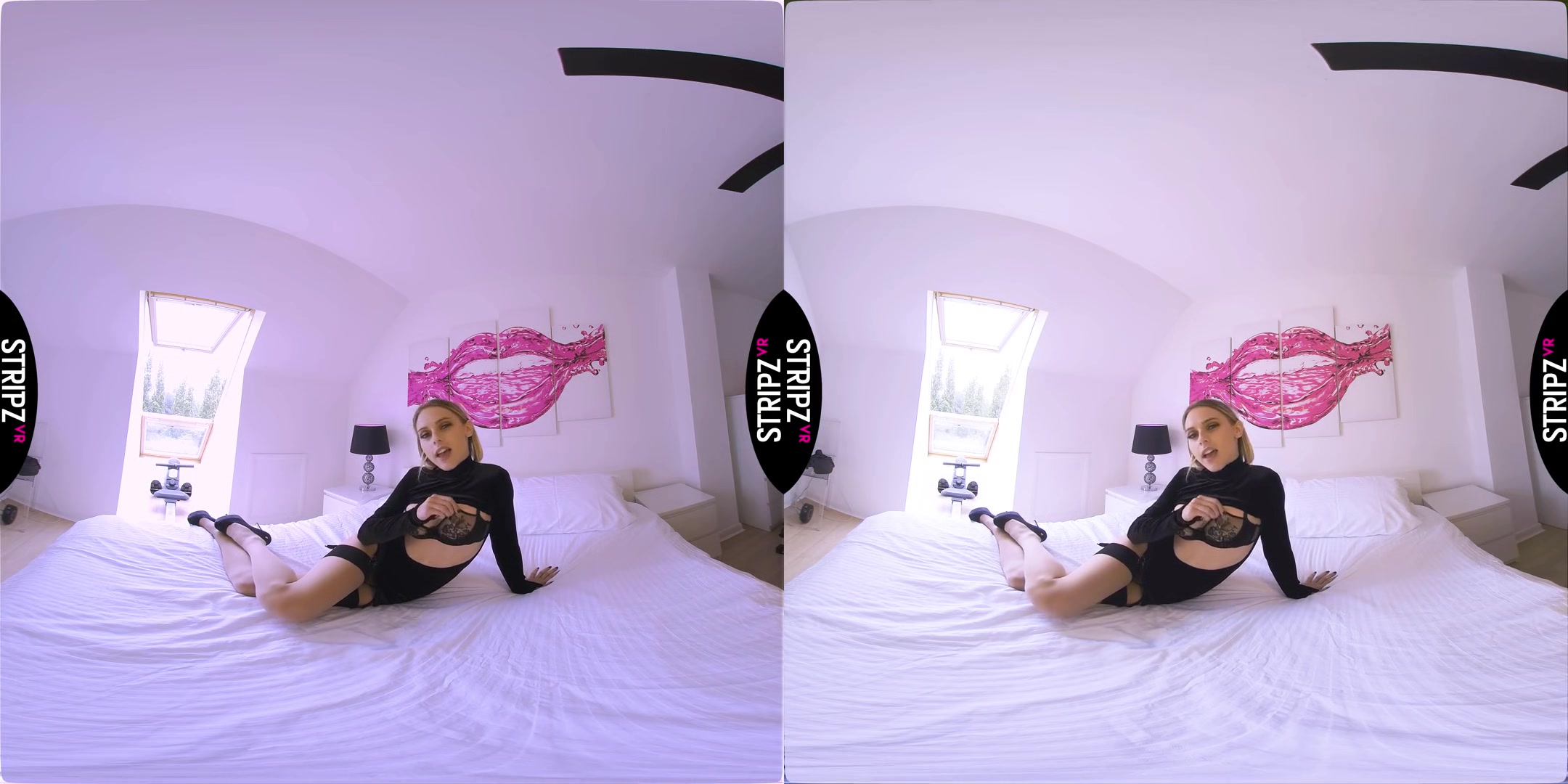 Get In My Knickers - British Babe Striptease in Black Lingerie