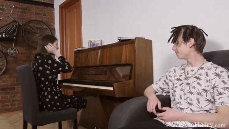 Eliza Thorn gets fucked hard after playing a piano