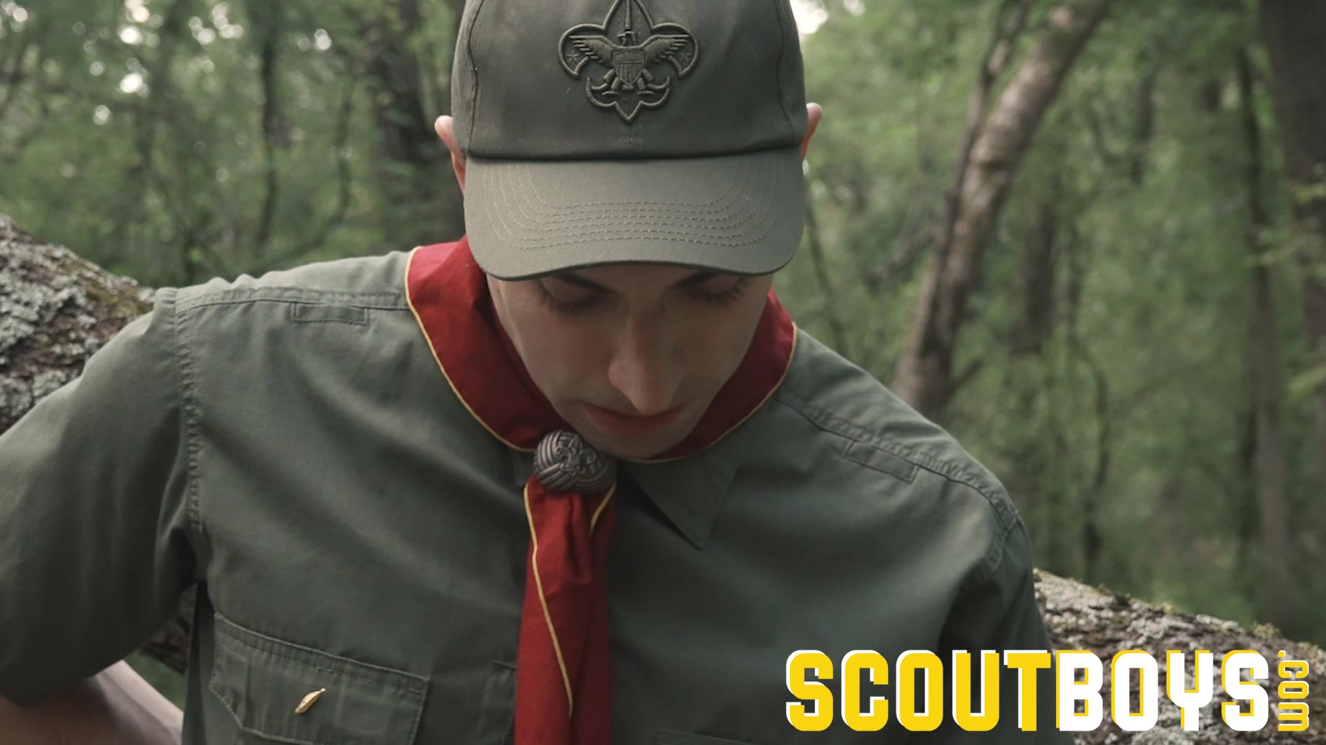 ScoutBoys Hung geek Mike Edge bangs cute uniformed scout bareback