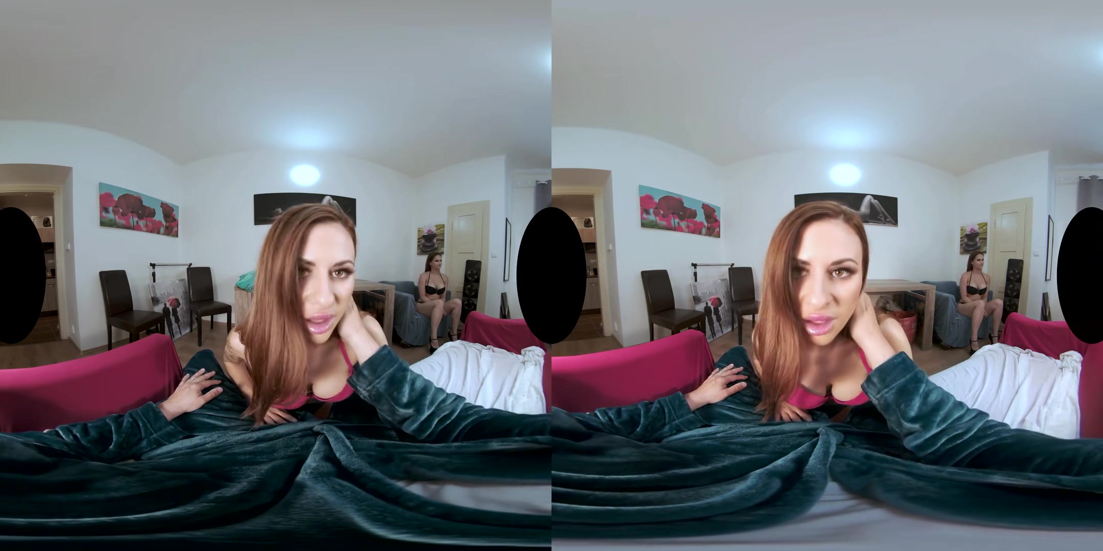 Billie Star and Barbara Bieber: Beach Babes - Virtual Reality MFF Threesome Double Blowjob Oral Fetish