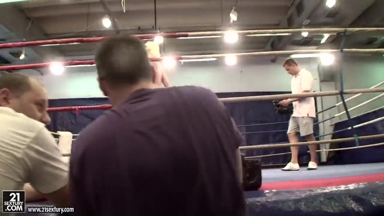 Angel Long and Cathy Heaven are having fun fucking each other on a boxing ring