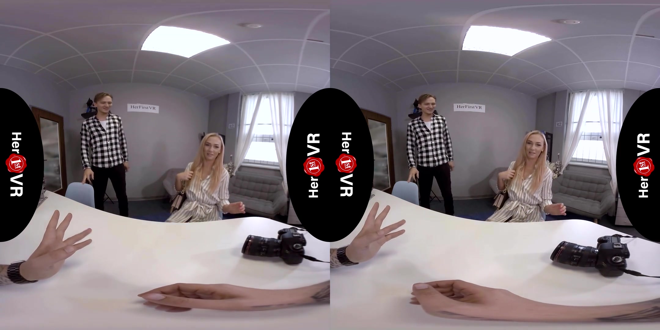 Jenny Wild - VR Casting; Sexy Blonde Amateur First Timer