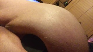 huge dildo stuck in ass