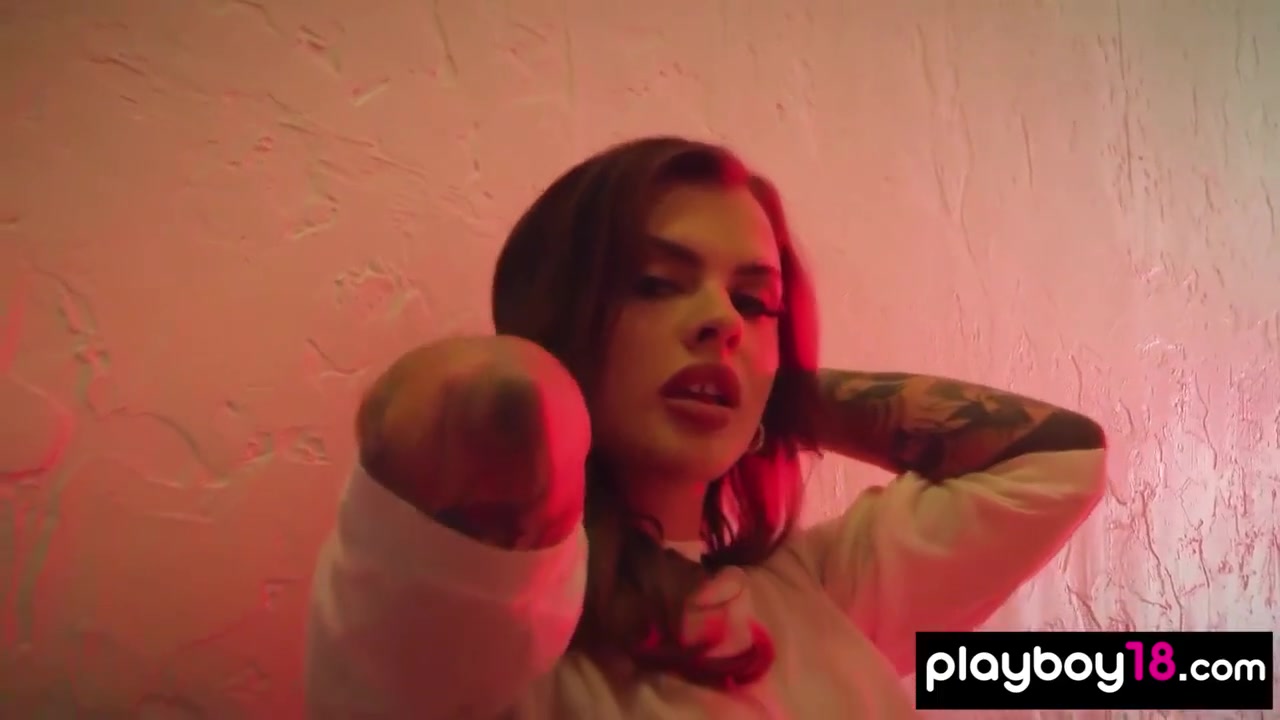 Hot Inked Exhibits Her Big Natural Boobs And Her Curvy Figure With Keisha Grey