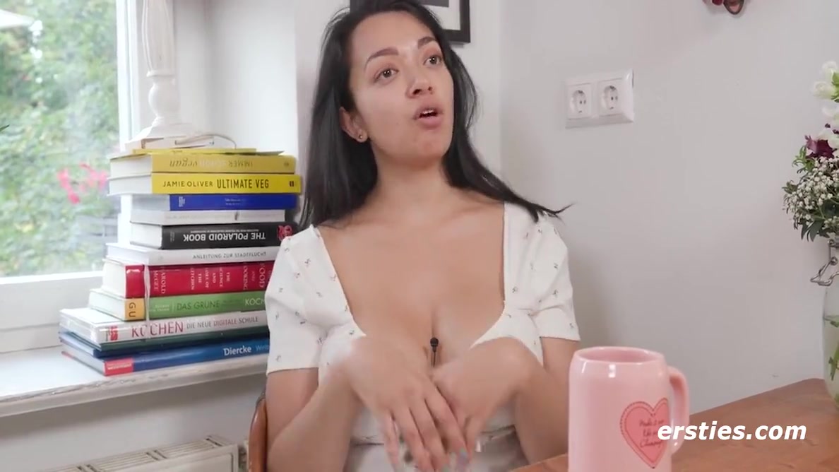 Viennese Girl Olivia E Rides Her Huge Dildo