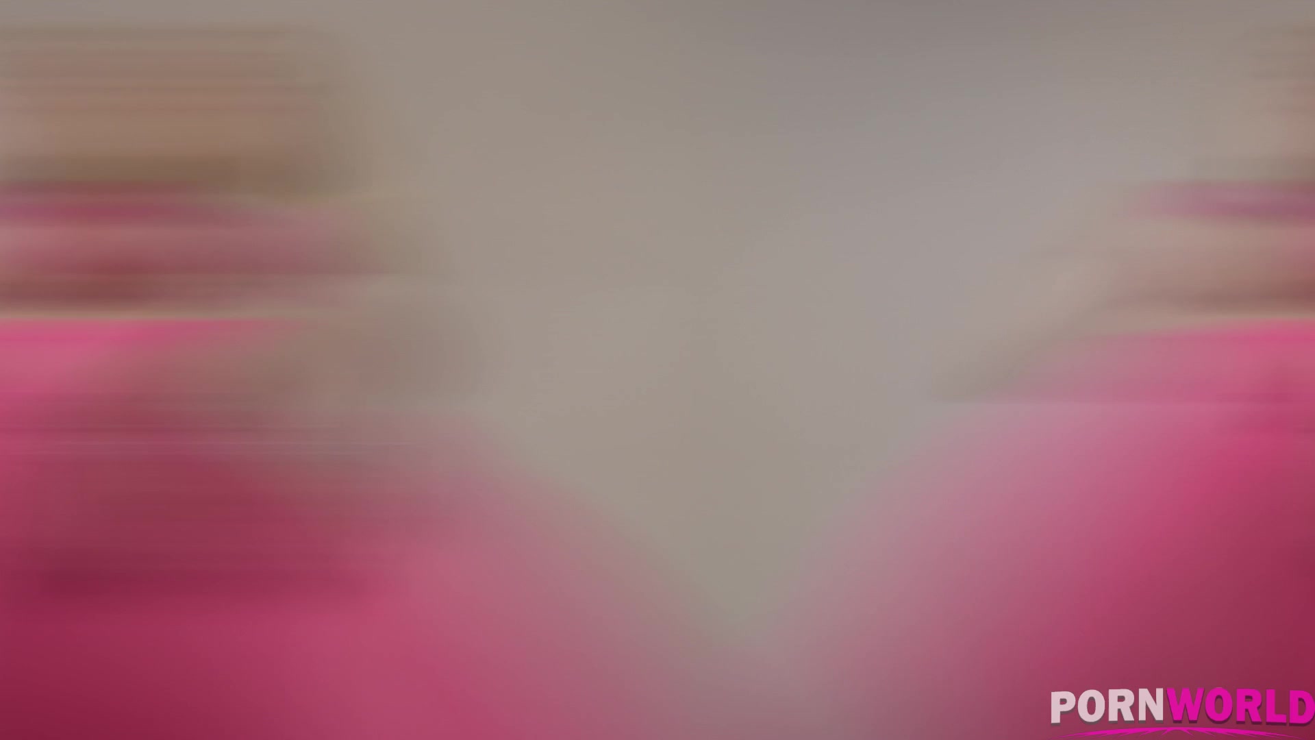 Pink Pantyhose Beauty - She Loves Playing With Her Shaved Pussy - PornWorld