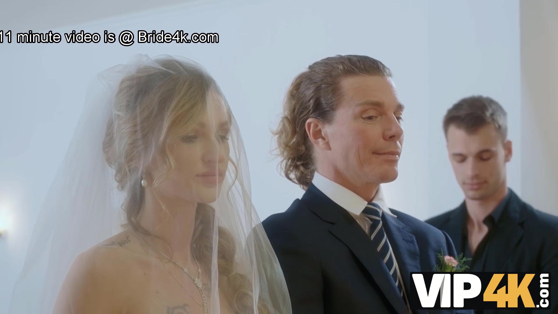 VIP4K. Guests can't hide emotions when they see bride fucking in video