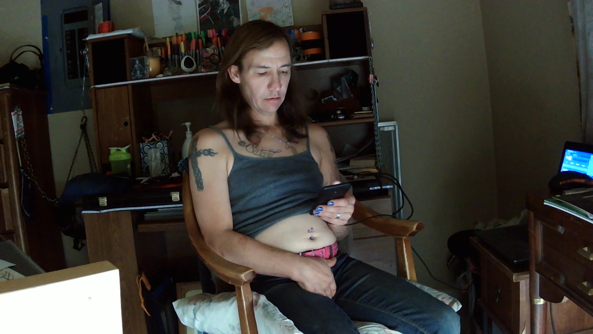 Jacking Off Where Im At It