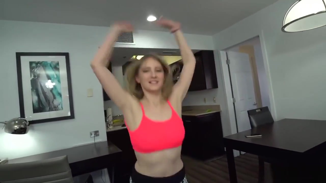 Blonde teen 18+ stepsister rides stepbros cock for cardio