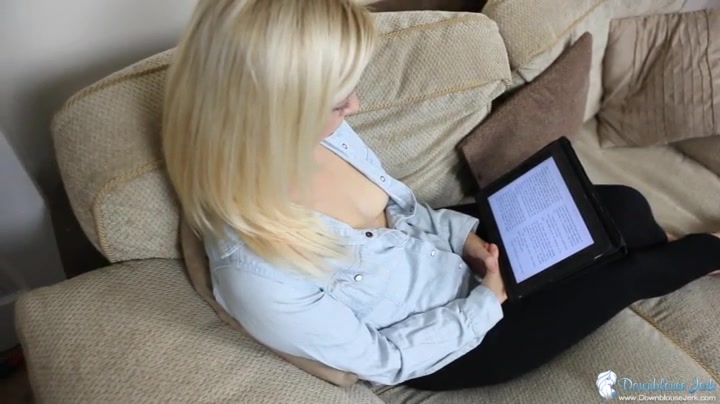 Sammy K in Tablet Tits - DownblouseJerk