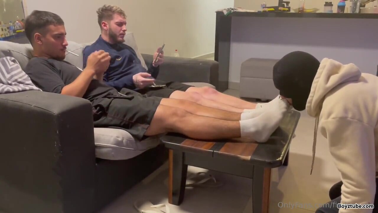 Masters dirty stinky socks licking