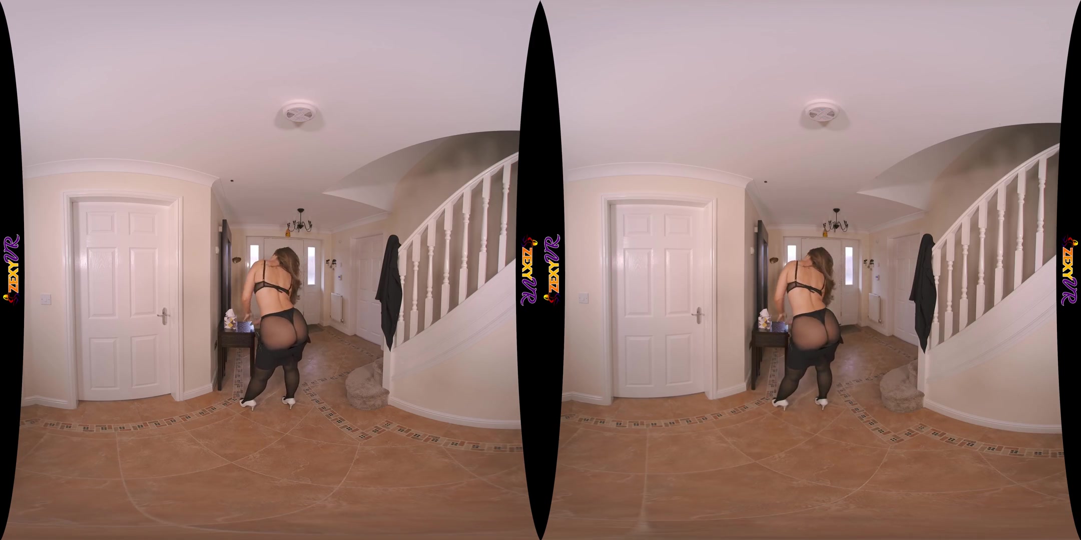 Stylish Seduction - Flawless Babe in Tights Stripping