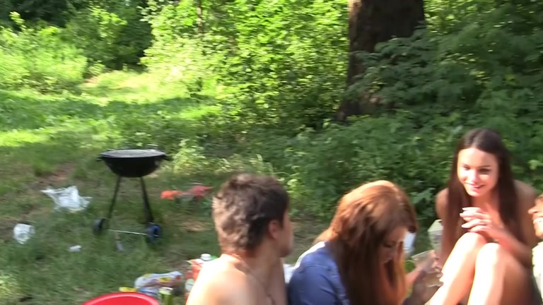student 18+ sex at outdoor party in a tent