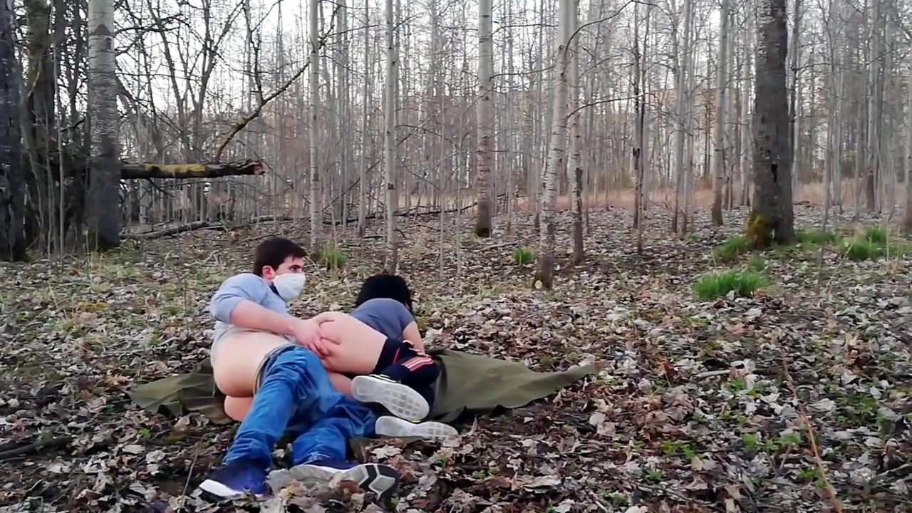 Step brother fucked stepsister in a barbecue forest in coronavirus epidemic 2020