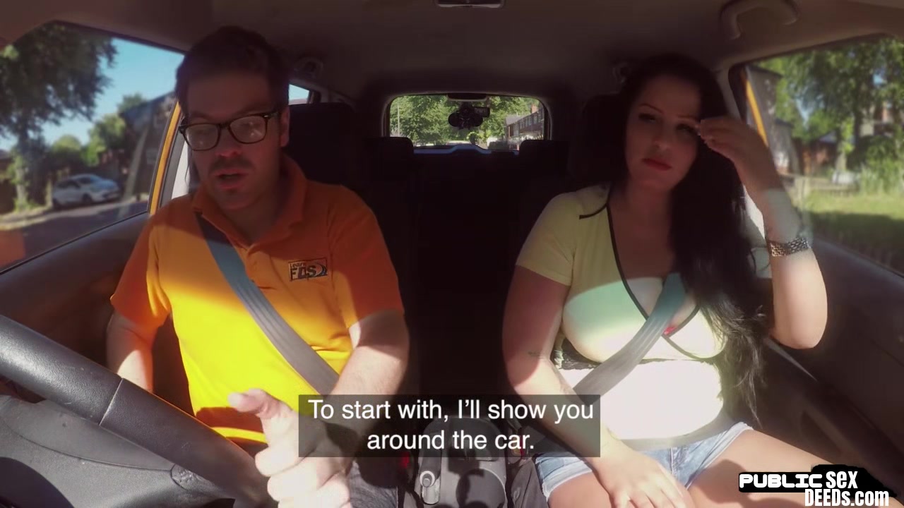 Bigtitted public euro sucks driving instructor