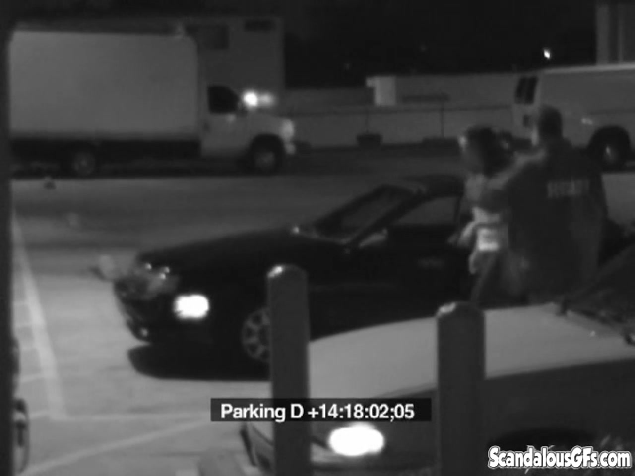 Cock whore sucks off security attendant