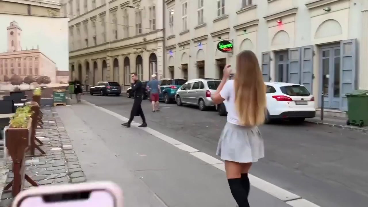 Lovense Lush Control Of My Stepsister In Public Place! People Catch Us On The Street!!!