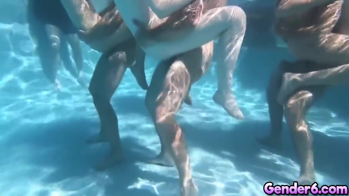 Aubrey Kate, Korra Del Rio And Khloe Kay In 4 Hot Fucked By Pool Side In Trans Pool Party