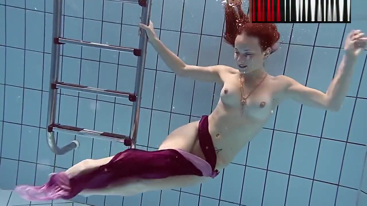 Smoking Hot Russian Redhead In The Pool