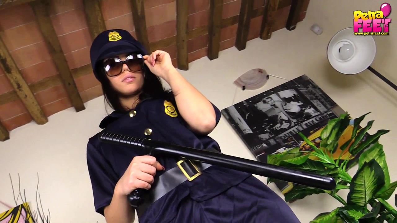 Super-hot Petra as a naughty police officer