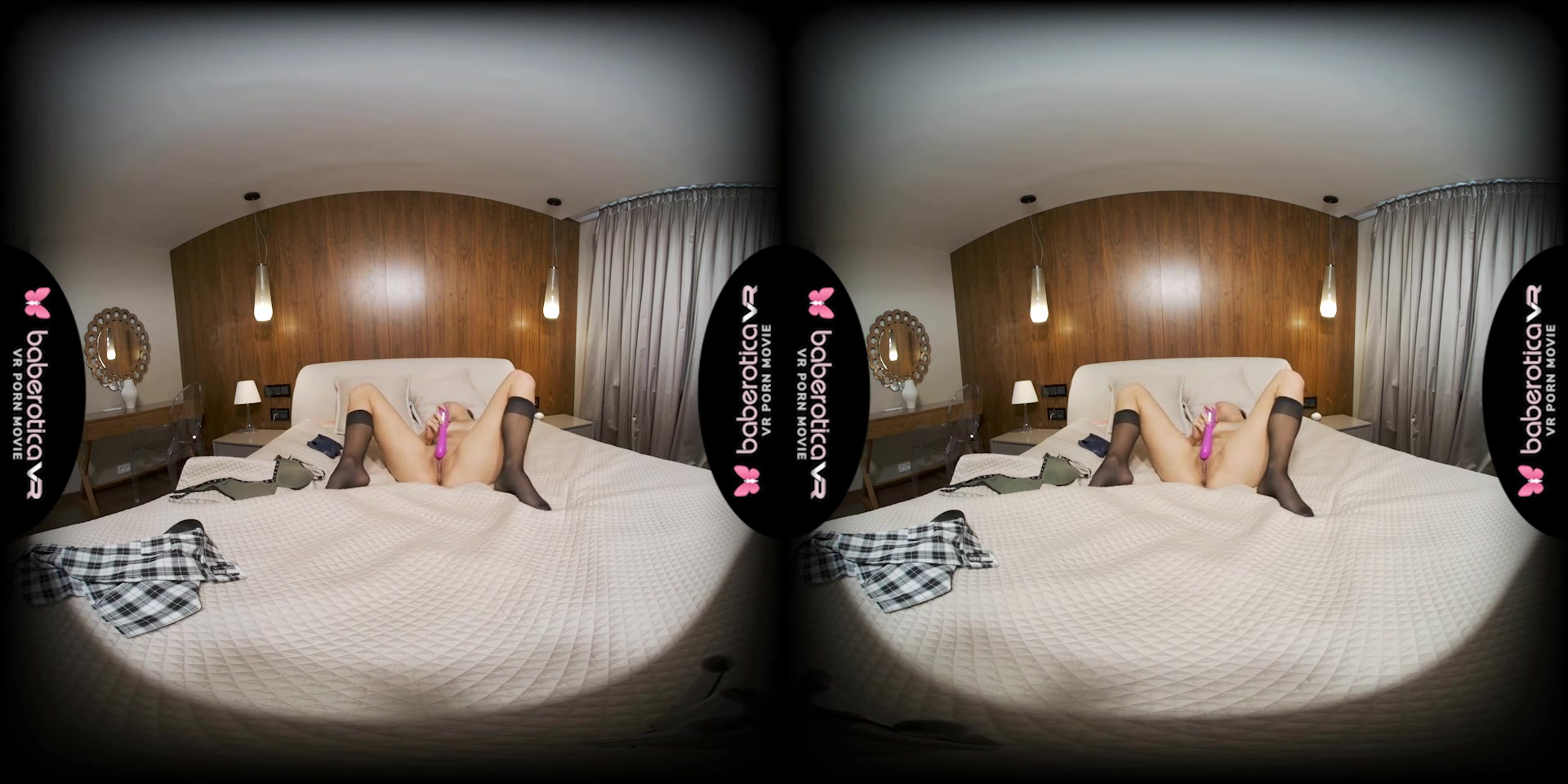 Dayana Kamil is the girl next door but naked and with a sex toy in her pussy - BaberoticaVR