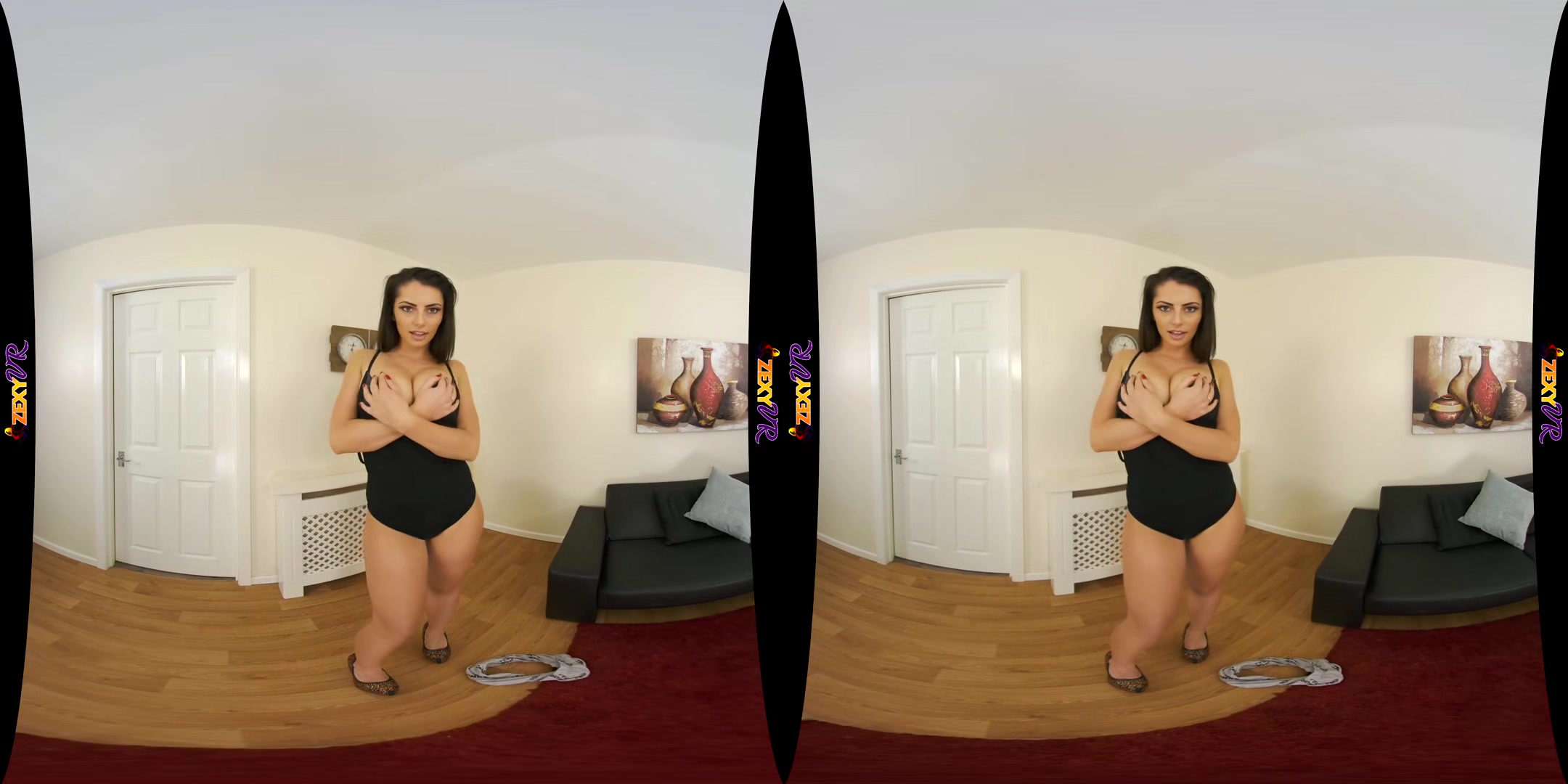 Look - Busty Curvy Babe Sexy Striptease - Big Tits Big Ass Panties