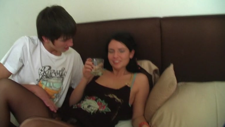 Real college three-some for sassy nylons angel