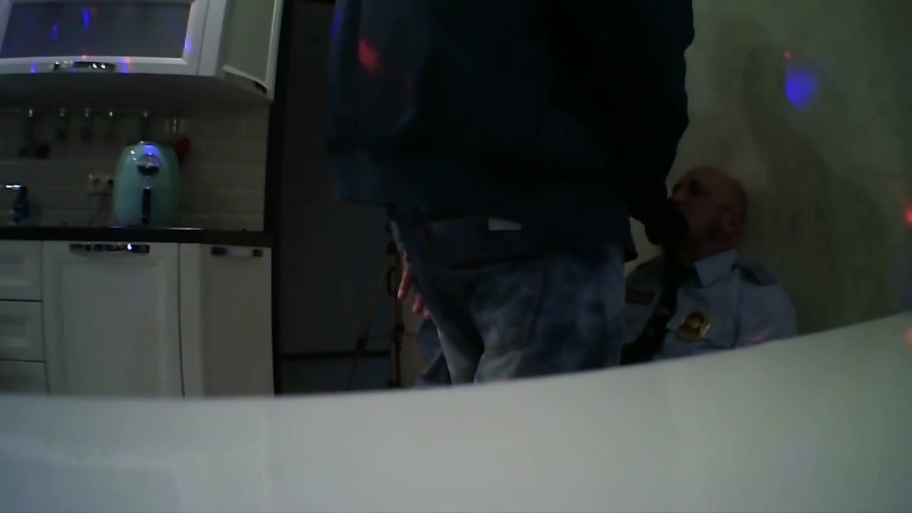 Big Dicks In Another Threesome With A Russian Cop - Very Hard Throat Fucking With Of 2 Skinheads